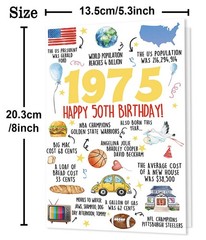Beixian Funny 50th Birthday Card Gifts for Women Men, Happy 50th Birthday Car…