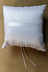 Ring Bearer Pillow by Hobby Lobby Beaded White Wedding 8×8 Inches jan22