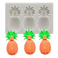 Summer Fruit Silicone Mold Strawberry Pineapple Shape Fondant Mold Cake Cupcake