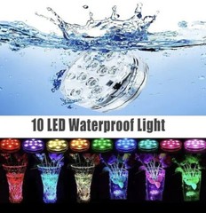 LED Light Puck or Pod Remote Control LED Submersible Lights – 4 pc w/ remotes