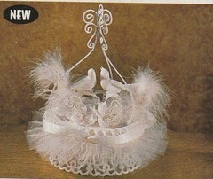 New Vintage Wilton Happiness Ornament Wedding Cake Top, # 103-452