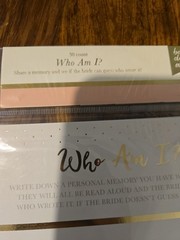 The Who Am I? Bridal Shower Game by Best Day Ever ~ 30 Count ~NEW