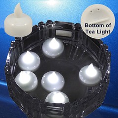 Qty 36 Battery Operated FLOATING WHITE LED Tealights Tea Lights Flameless USSHIP