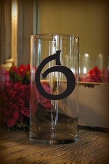 Wedding Table Numbers 1-10,15,20,or 25 Centerpiece Vinyl Sticker Decals (a)