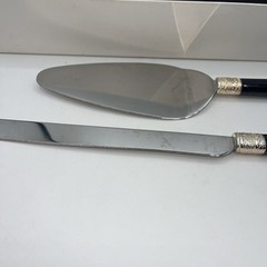 Vera Wang by Wedgwood «With Love» Cake Knife & Server Great Wedding Gift Black