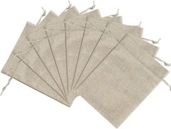 25/50/100 Wedding Hessian Burlap Hessian Jute Favor Gift Bags Drawstring Pouch