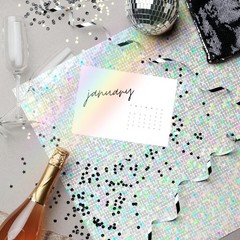 Erilano Holographic Silver Cardstock 8.5x11inch/20Sheets,