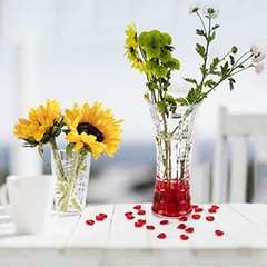 Acrylic Heart Translucent Hearts Shaped Crystals Gems for Table Scatter, Red