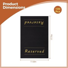 24 Pcs Reserved Chair Signs, Church Pew Reserved Seating Placeholders, Reserv…