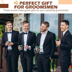 6 Pack Groomsmen Best Man Proposal Can Coolers Bachelor Gifts Groomsmen Gifts Fu