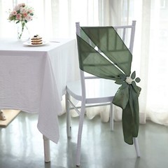 10 Eucalyptus Green Satin CHAIR SASHES Ties Bows Wedding Ceremony Reception
