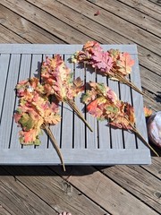 Silk Artificial Fall Maple Leaf Garlands Sprays & Loose Leaves