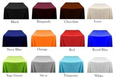 7 packs Rectangle 90″x156″ inch Polyester Tablecloth 6ft Banquet Cover 18 Color