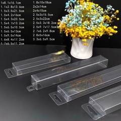 25X Clear Plastic PVC Box with Hang Hole Gift Favour Boxes Retail Shop Display