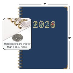 HARDCOVER 2026 Planner, 7″x9″: 14 Months (November 2025 – December 2026), Dai…