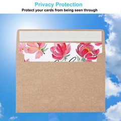 100 Pack 4×6 Envelopes A4 (4.25 x 6.25 Inches) (100 Pack), Brown