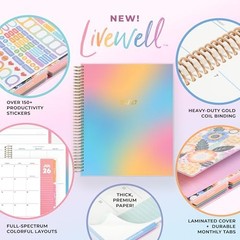 Livewell 2026-2027 Weekly and Monthly Academic Year 7″ x 9″ Beck- 2026/2027