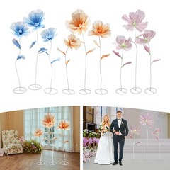 3PCS Giant Artificial Flower Decor for Wedding Background Artificial Flowers