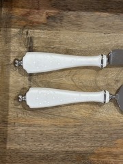 Lenox Opal Innocence Wedding Cake Knife & Server Set Retired HTF MINT