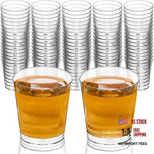 80 Count Shot Glasses – 1 Oz – 80 Hard Clear Plastic Shot Cups – Pack of 1