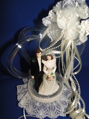 New Wilton Designer Series «I Do» black tux, Wedding Cake Top # 0101-1779
