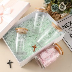 Layhit 10 Pcs Bridesmaid Gifts Proposal 16 Oz Classic, Clear
