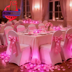 500pcs Rose Petals With 12 Led Tea Lights Candles Set, Pink Artificial Rose