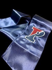 University of Penn (Ivy L) Satin Chair Sash / Wreath Sash (2 Logos) 39k Stitch