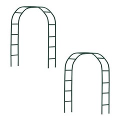 7.9 ft Metal Green Stand Arch Wedding Party Prom Garden Floral Decoration US