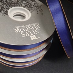 #3 McGinley Satin Royal Blue 100 Yard Acetate Ribbon 9/16″ for Corsages & Events