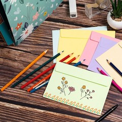 Invitation Envelopes, 120-Pack 4×6 Envelopes for Invitations, Pastel Colored …