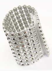 Lot Of 15 Rhinestone Clip Diamond Bouquet Napkin Sash Chair Wedding Party Decor