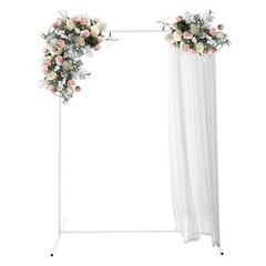 1.5*2m Wedding Backdrop Stand White, Blue Frame for Ceremony Decorations