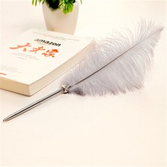 Quill Pen Feather Ballpoint Pen Wedding Signing Birthday Party Home Desk Decor