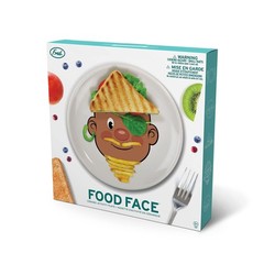 Genuine Fred Food Face Ceramic Activity Plate White 8.5 Inch Diameter 5286054