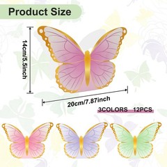 12 Pcs Butterfly Centerpieces for Party Table Decorations Baby Shower…