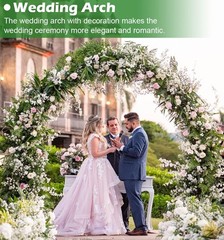 Extra Large Garden Arch 7.2Ft Wide 9.2Ft High Wedding Arch Ceremony Outdoor