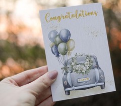 Wedding Card for Couple, Congratulations for Mr & Mrs | 5×7 folded 350gsm car…