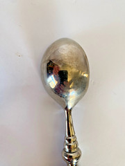Wedding Cake Server Set & Ice Cream Scoop w/ Red Glass Bead Handles India VG
