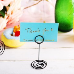 24 Pcs Table Card Holders, Menu Photo Frame, Anniversary Birthday, Black