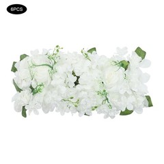 Silk Flower Wall Panel Artificial Flower Wall Backdrop Flower Decoration 6 Pcs