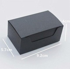 500 Kraft White Black Rectangle Paper Box Handmade Product Packaging Packing Box