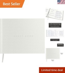 Useful Co. Classic White Guest Book, Guest Book Alternative for Party, Sign i…