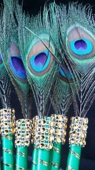 12 Peacock Feather Pen Favors ,Weddings,Sweet16,Quinceañera,Recuerdos/Bautizo