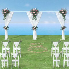 6 Design Wedding Chuppah Framework Arch Stand Curtain Frame Wedding Backdrop Kit