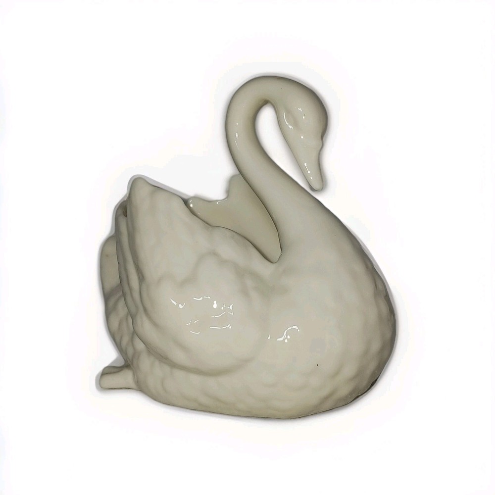 Lenox Swan Wedding Cake Topper Decor Porcelain 5 x 5.5″ Vintage 1931-1953 USA