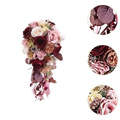 Wedding Bouquet Bridal Bouquet Realistic Decorative Silk Flower Artificial Decor