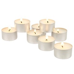 Stonebriar Bulk 50-Pk Unscented Smokeless 8-Hour Long-Burning Tealight Candles