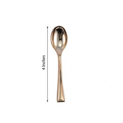 72 GOLD 4″ long Dessert Spoons Wedding Party Events Home Disposable Tableware