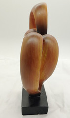 Heart and Cross Brown It Takes Three Resin Religious Home Decor 9.5 inch